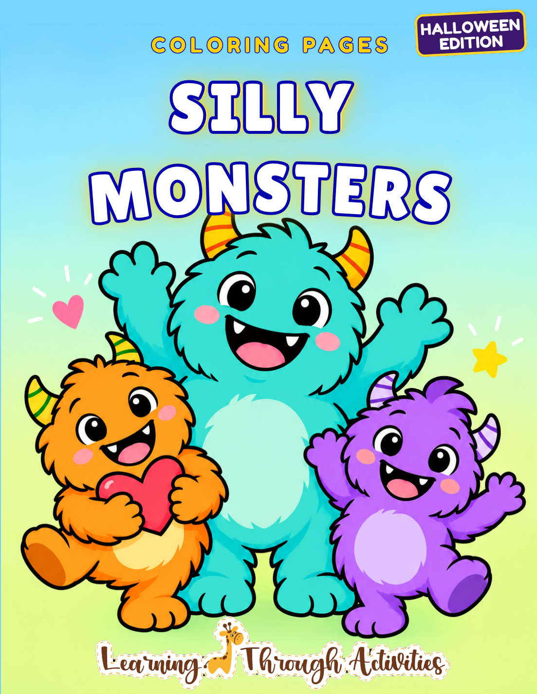 Silly Monsters Coloring Pack cover