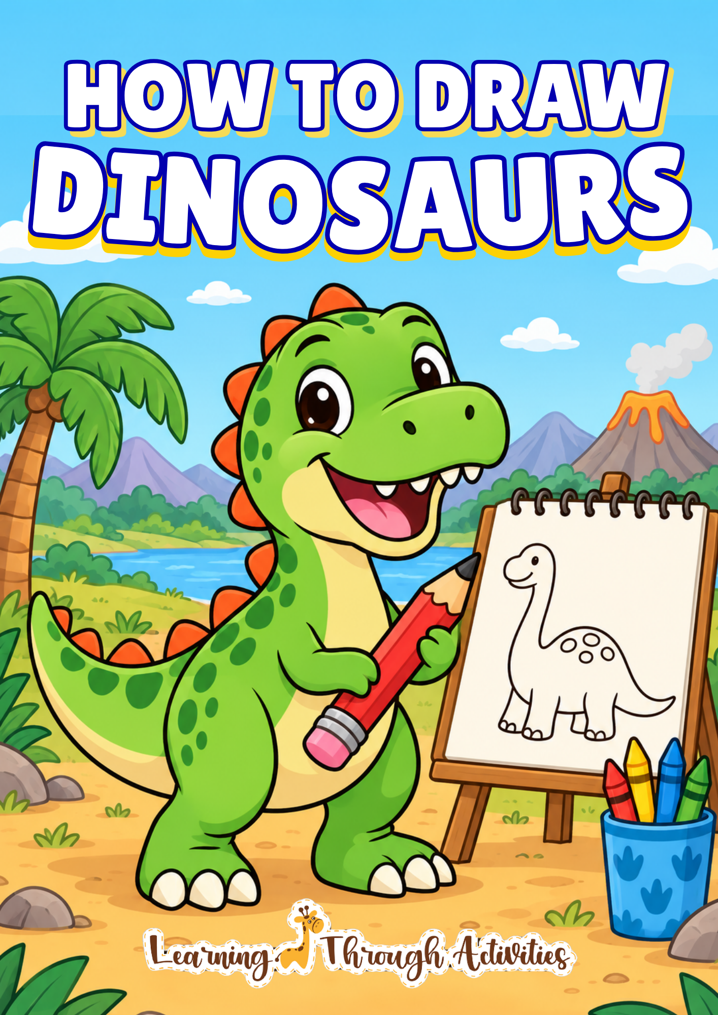 How To Draw Dinosaurs for Kids cover