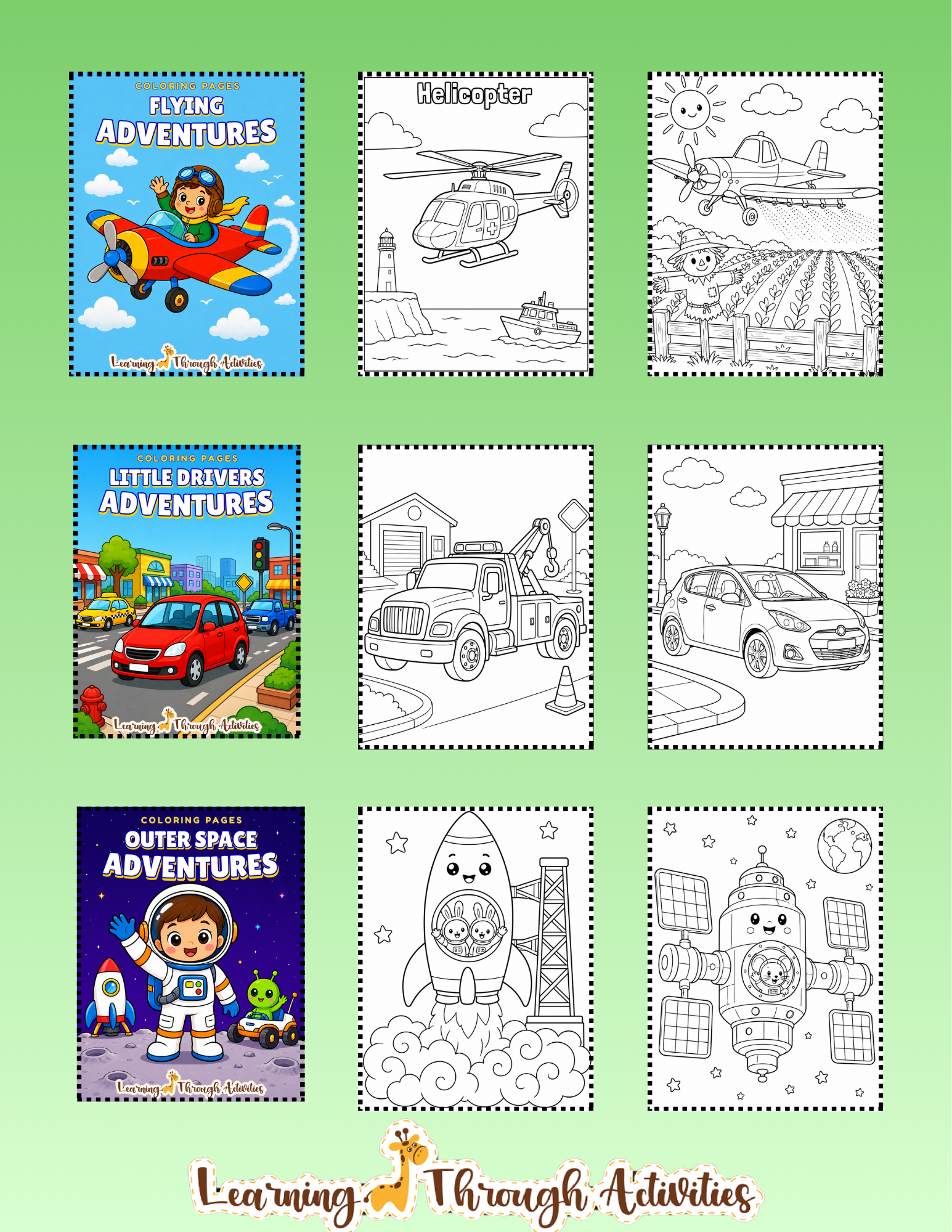 Things That Go Collection inside pages preview