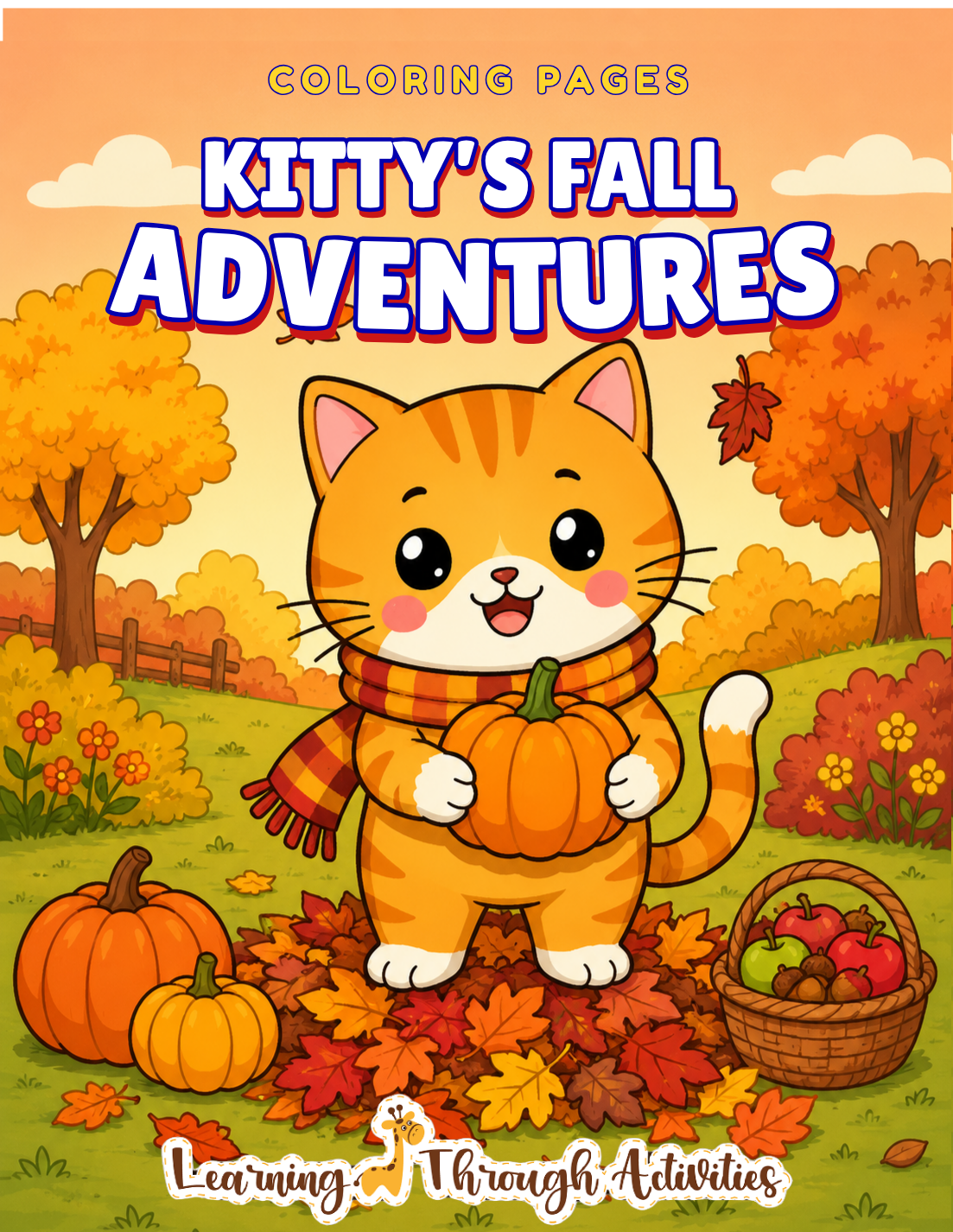 Kitty's Fall Adventures Coloring Pack cover